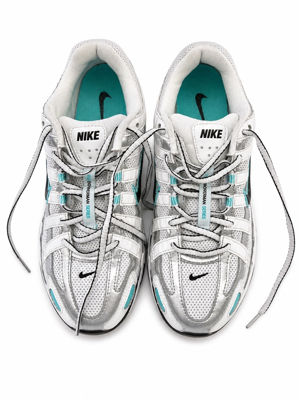 Nike Bowerman Series,Women’s,White/Silver e.t.c. Running Sneakers.Size-8